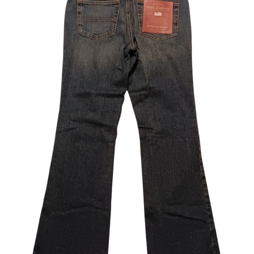 NWT Ralph Lauren Polo Jeans Co Stretch Kelly Jeans 14X32 Low Rise Bootcut Y2K